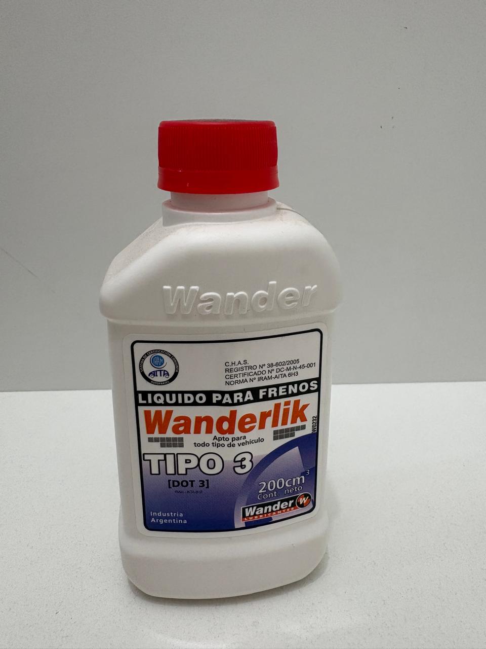 LIQUIDO FRENO WANDER X200 NRO698