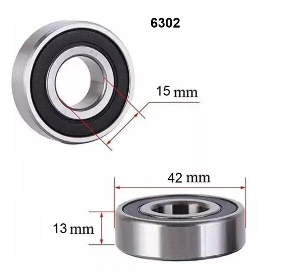 RULEMAN 6302 ECO X3M TRASERO HONDA CG TRASERO  NRO418 NRO628