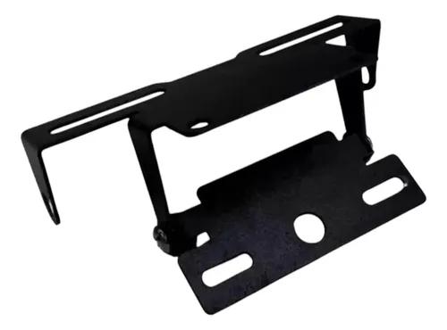 PORTA PATENTE REBATIBLE CHAPA NEGRO NRO10