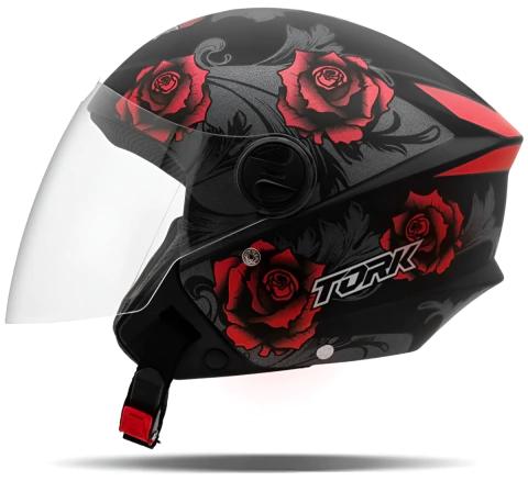 CASCO ABIERTO PRO TORK FLOWER ROJO L