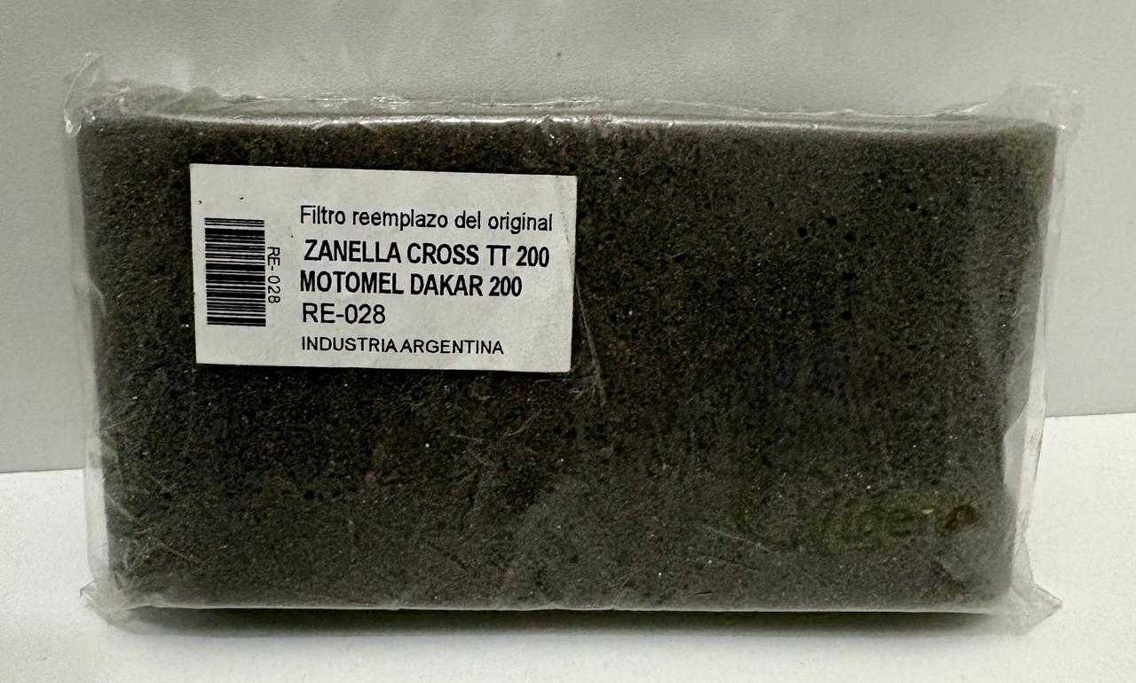 FILTRO AIRE ESPONJA MOTOMEL DAKAR 200 NRO665