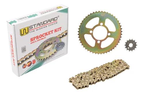 KIT TRASMISION YAMAHA XTZ 125 WSTANDARD CADENA CORONA PIÑON