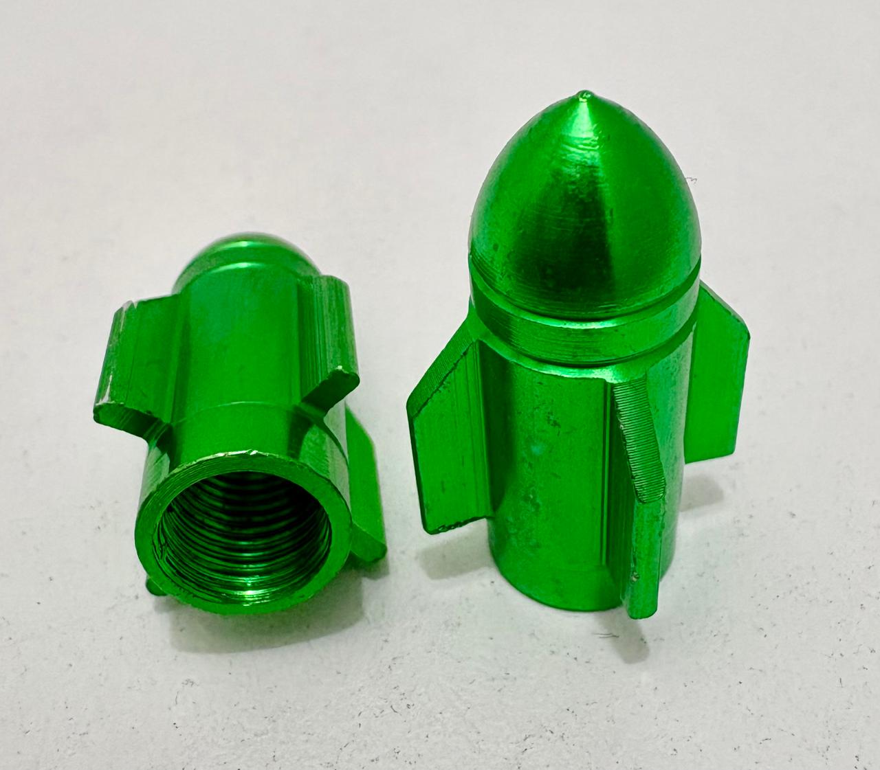 TAPON VALVULA RUEDA COHETE VERDE