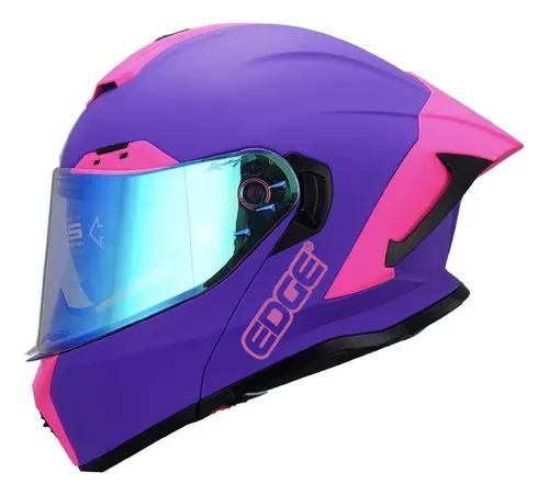CASCO REBATIBLE EDGE PURPLE PINK MATT M