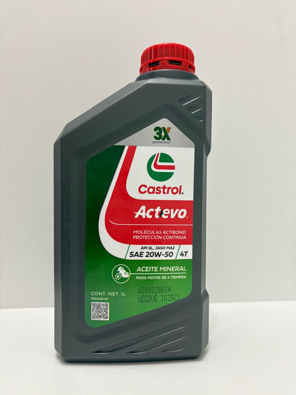 ACEITE 4T CASTROL ACTEVO MINERAL 20/50