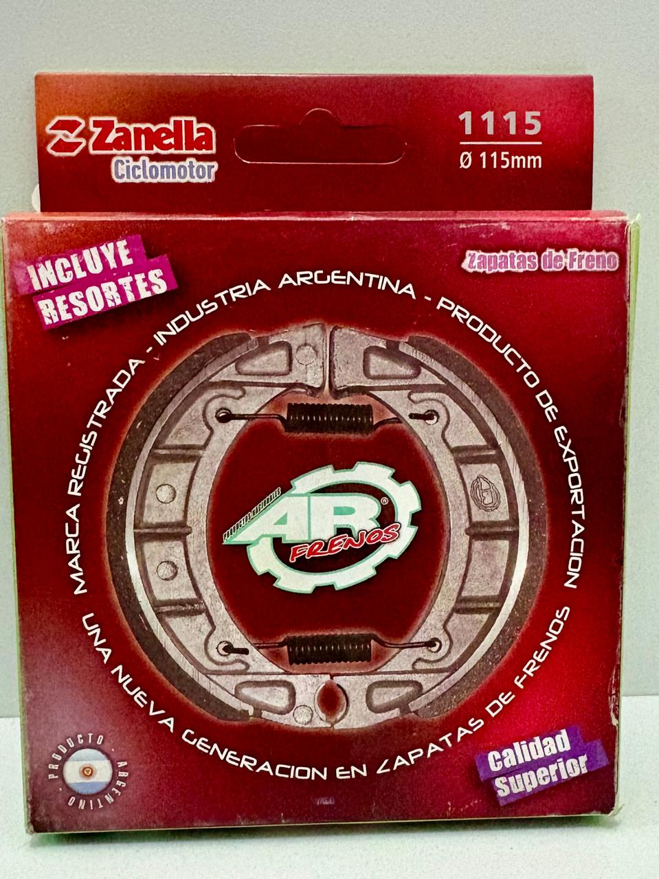 ZAPATA FRENO 115 ZANELLA SOL/FIRE PEIX NRO A10