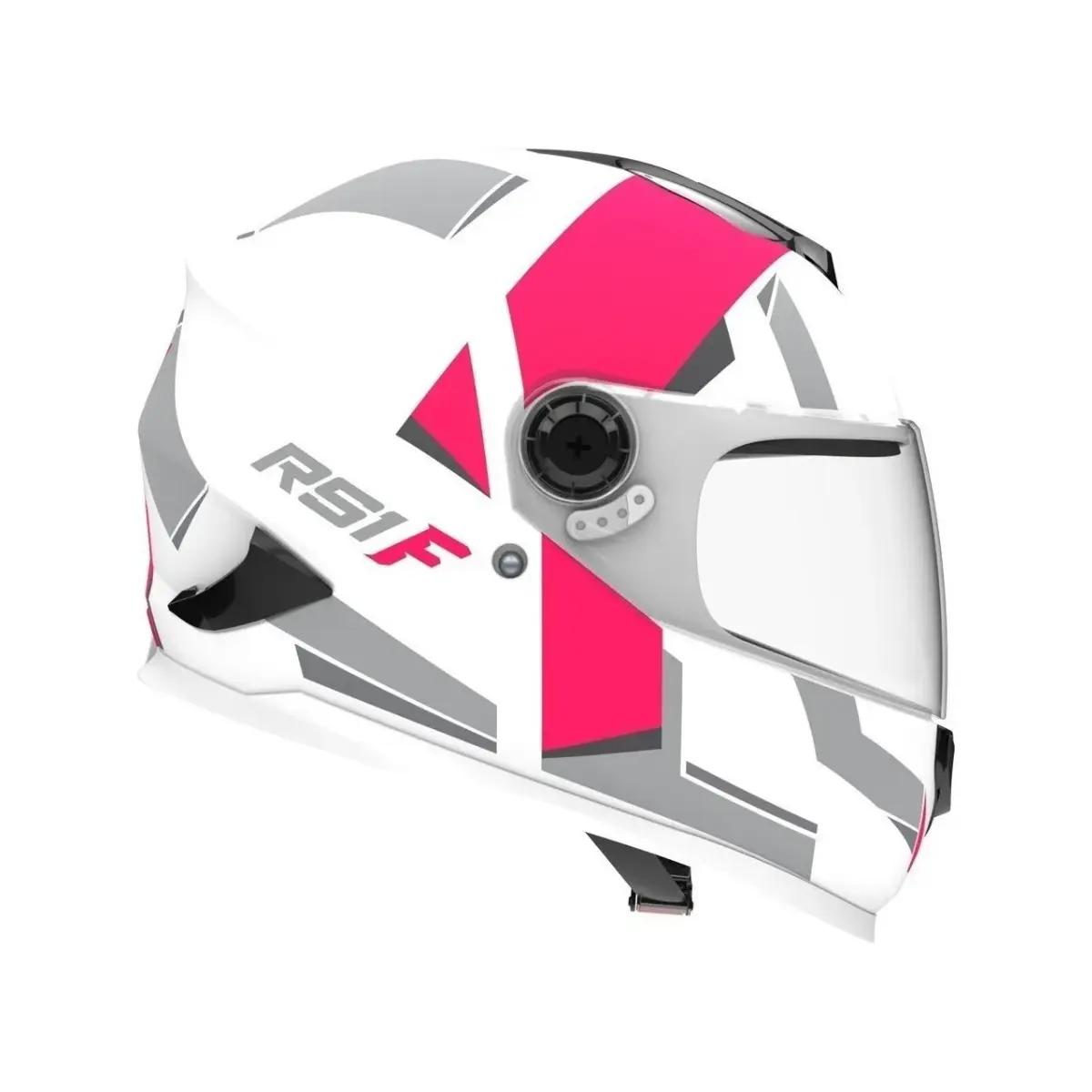 CASCO INTEGRAL HAWK RS1 F BLANCO FUSIA M