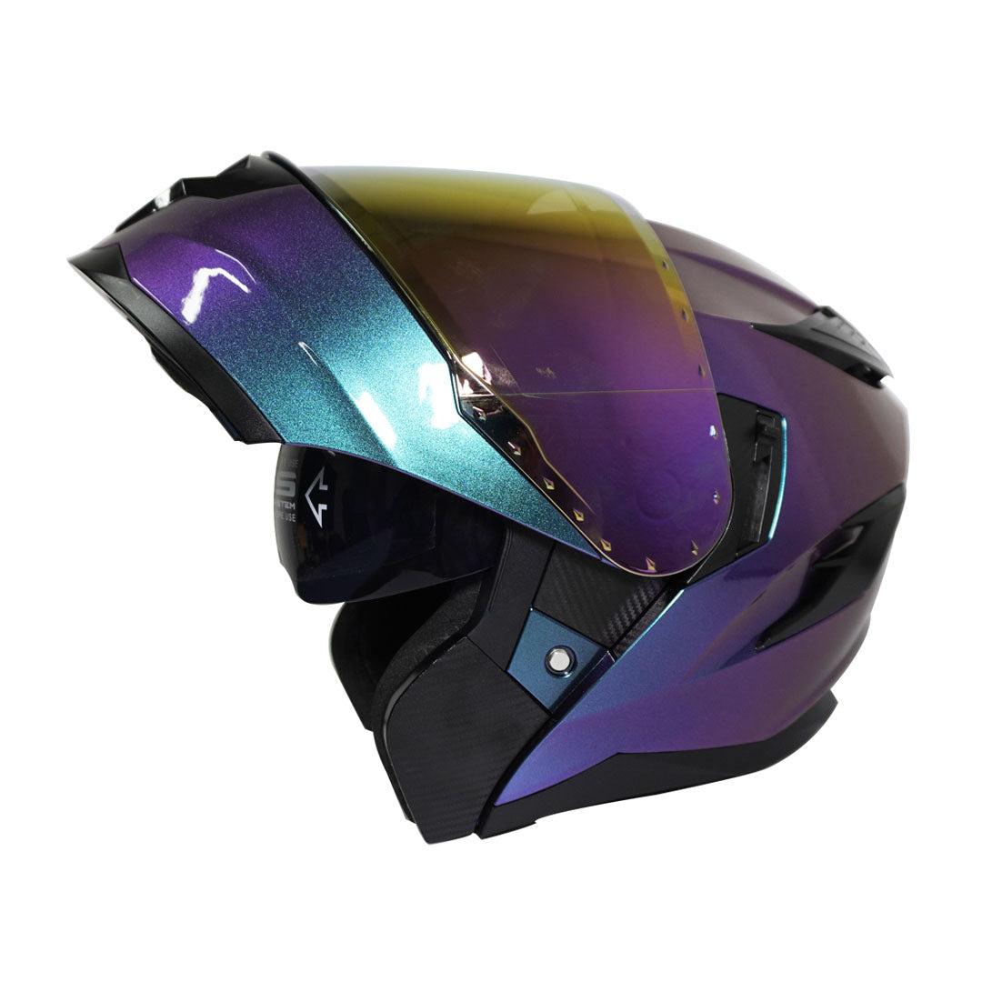 CASCO REBATIBLE EDGE IRIDISCENTE BRILLANTE  XL