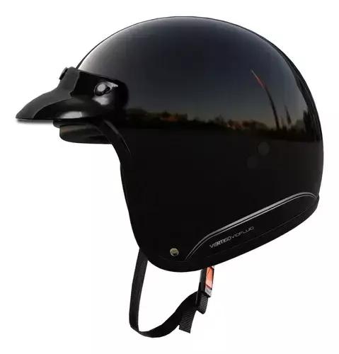CASCO ABIERTO VERTIGO V10 NEGRO XS