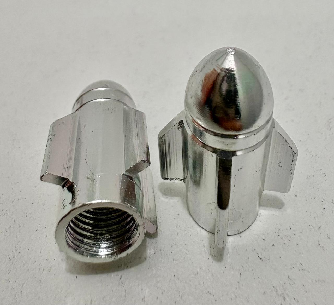 TAPON VALVULA RUEDA COHETE ALUMINIO