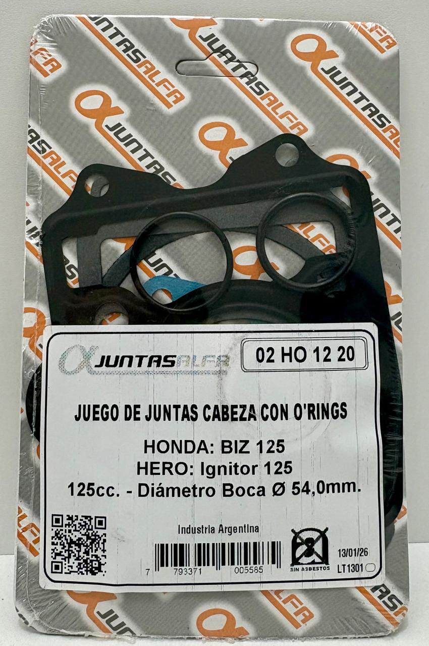 JUNTA HONDA BIZ 125 1/2 JUEGO ALFA NRO220