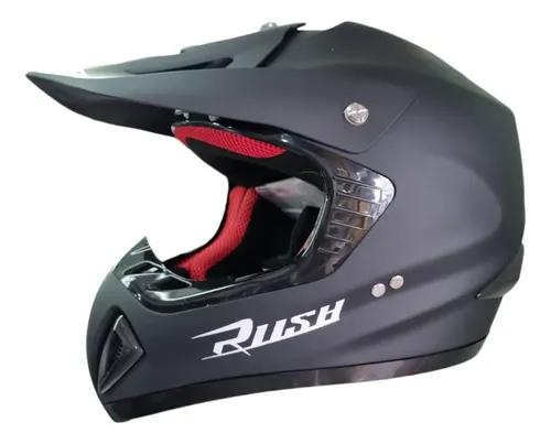 CASCO CROSS RUSH NEGRO TALLE L