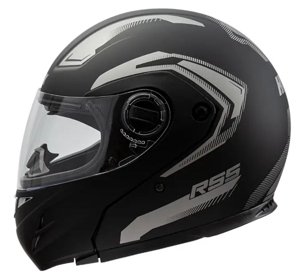 CASCO REBATIBLE HAWK RS5 VECTOR NEGRO GRIS S