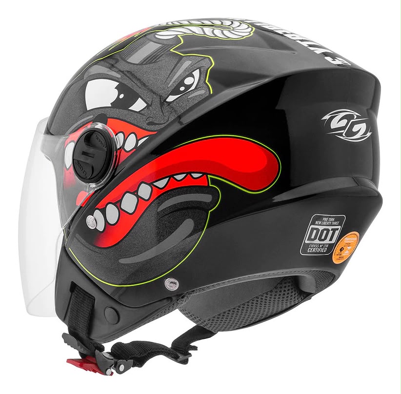 CASCO ABIERTO BOMBA NEGRO BIRILLO  PRO TORK S