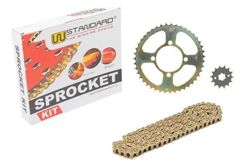 KIT TRASMISION YAMAHA YBR 125 WSTANDARD CADENA CORONA PIÑON