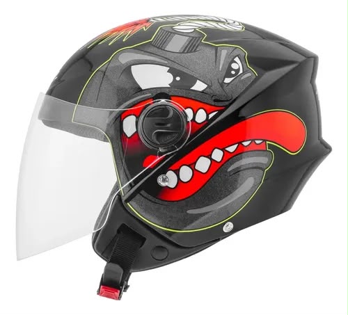 CASCO ABIERTO BOMBA NEGRO BIRILLO  PRO TORK M