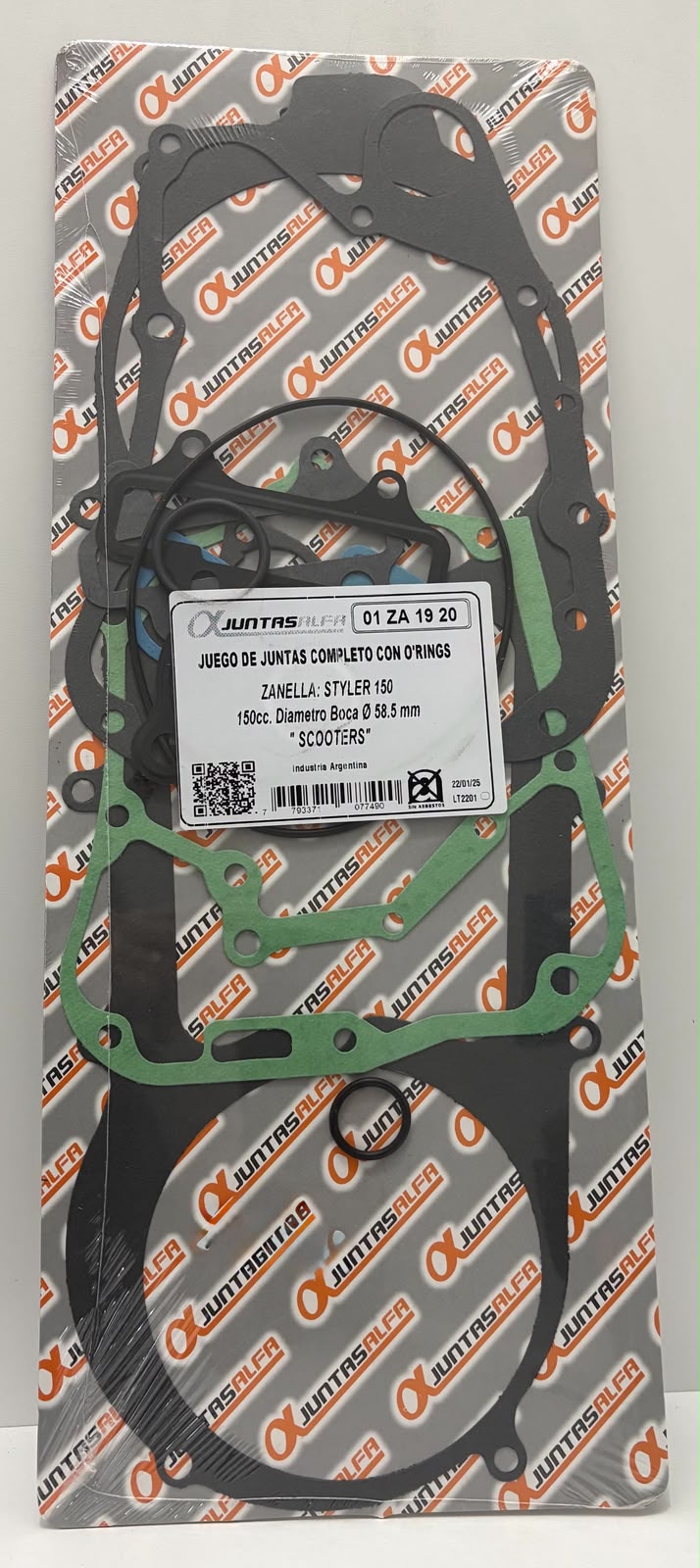 JUNTA ZANELLA STYLER 150 JUEGO ALFA NRO691