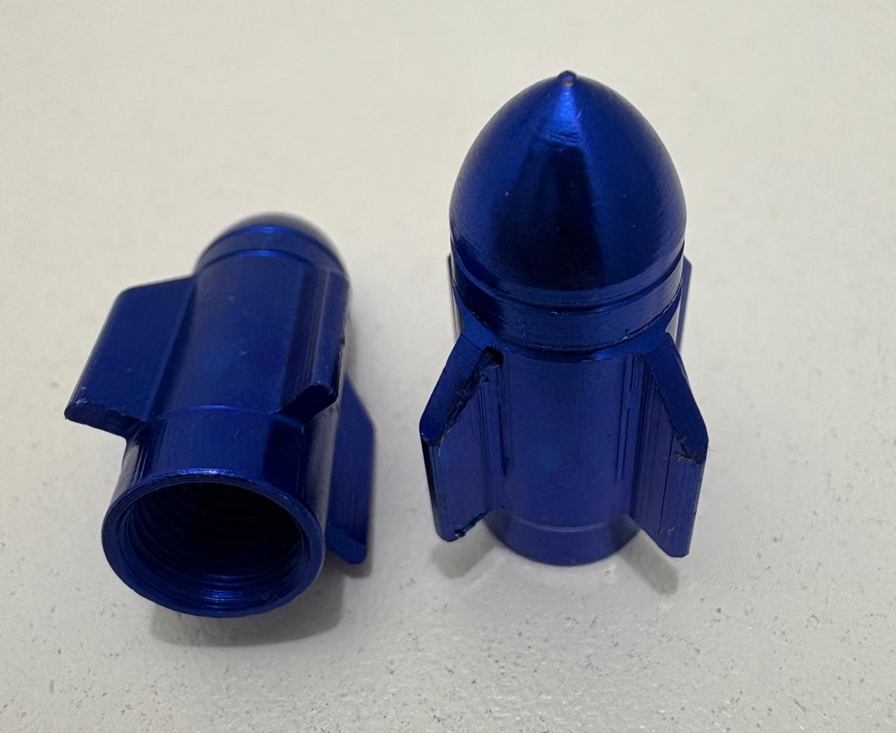 TAPON VALVULA RUEDA COHETE AZUL