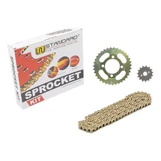KIT TRASMISION MOTOS 110 WSTANDARD CADENA CORONA PIÑON