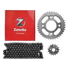 KIT TRASMISION ZANELLA ZR 150 ZANELLA ORIGINAL CADENA CORONA PIÑON