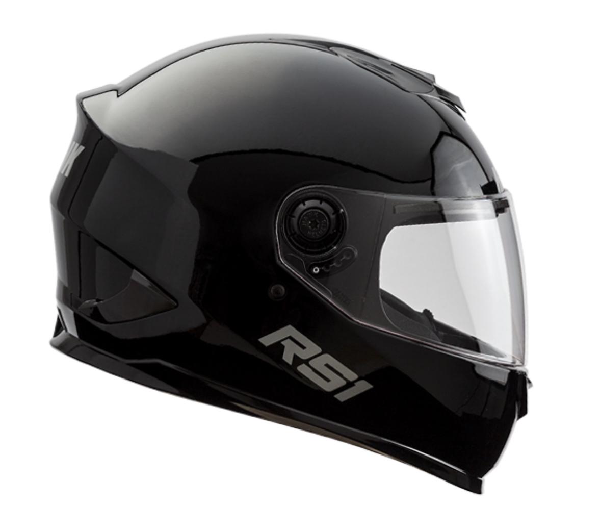 CASCO INTEGRAL HAWK RS1 ALPHA NEGRO BRILLANTE M