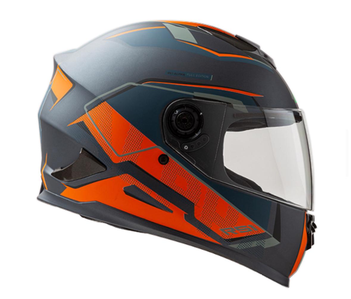 CASCO INTEGRAL HAWK RS1 ALPHA NEGRO NARANJA M
