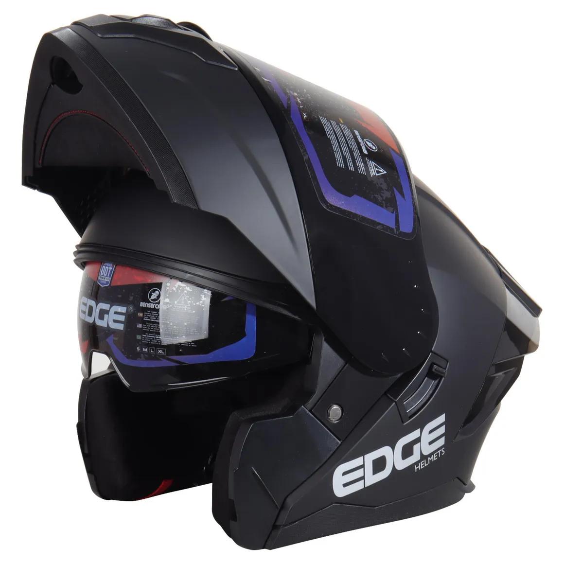 CASCO REBATIBLE EDGE BOSTON NEGRO MATE XL
