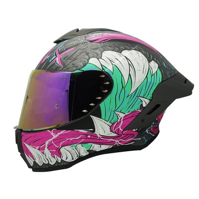 CASCO INTEGRAL EDGE DOT/ECE SHANGHAI MONSTER PURPURA  L