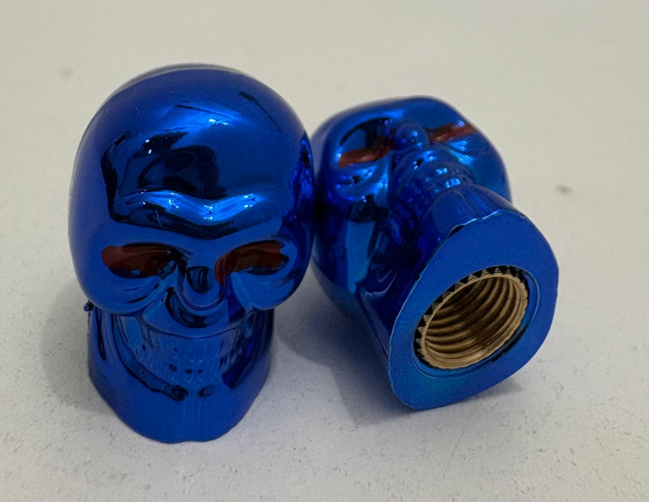 TAPON VALVULA RUEDA CALAVERA AZUL