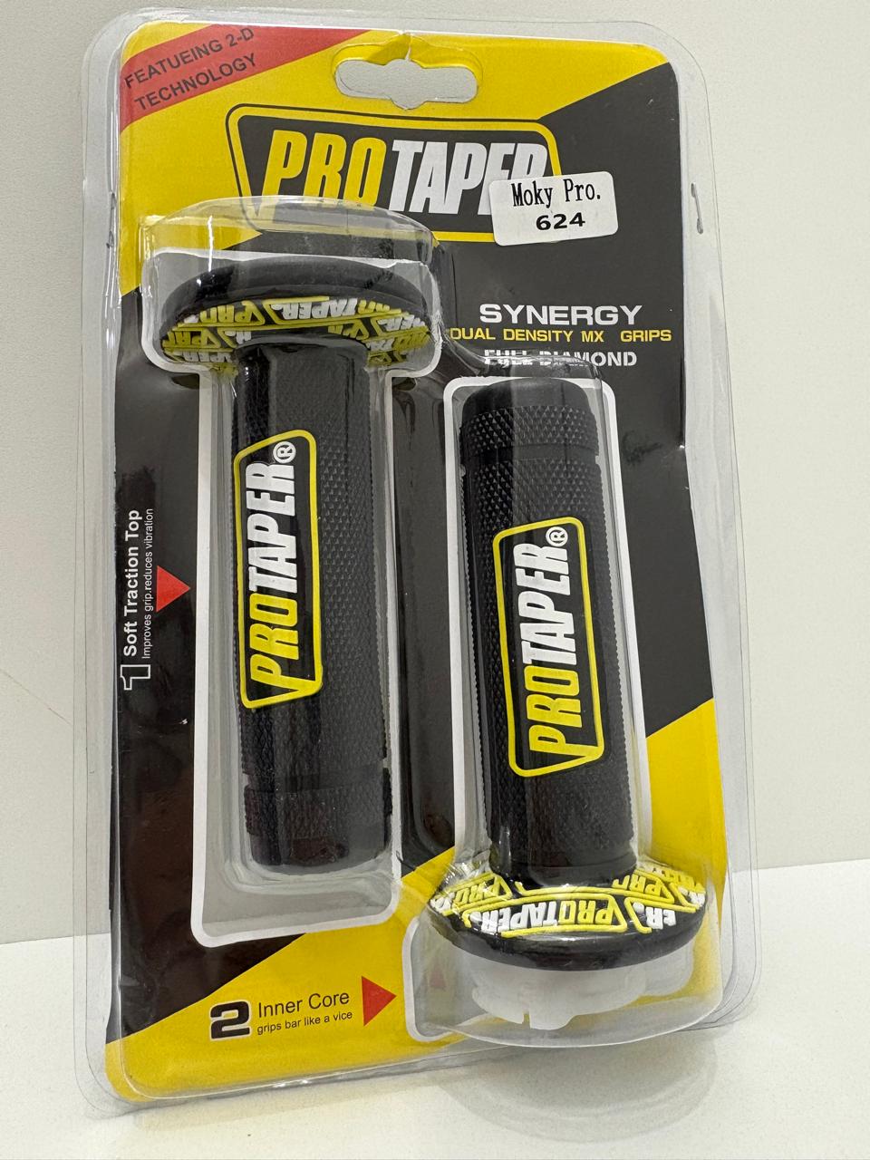 PUÑO PRO TAPER NEGRO AMARILLO 624 NRO1026 AL NRO1030