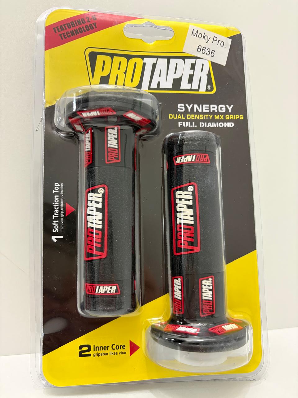 PUÑO PRO TAPER 6636 NEGRO ROJO NRO1023 A NRO1025