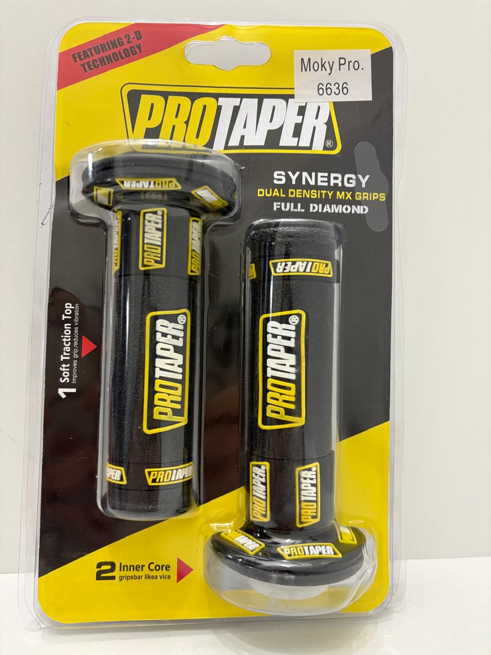 PUÑO PRO TAPER 6636 NEGRO AMARILLO NRO1023 A NRO1025